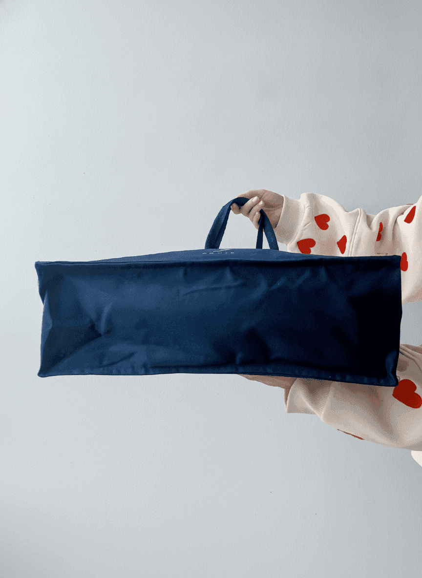 Versatile Dark Blue Twill Bag