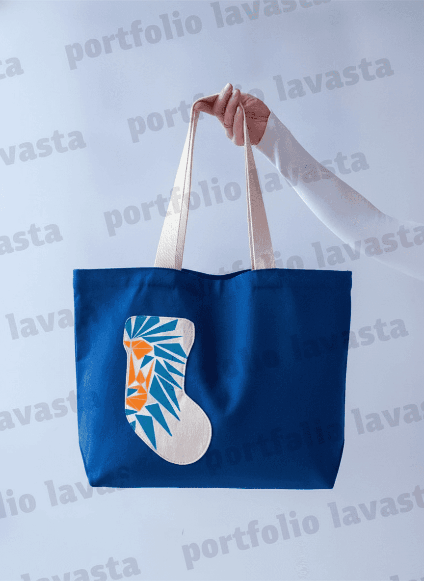 Roomy Two-Ply Cotton Tote with Inner Pocket