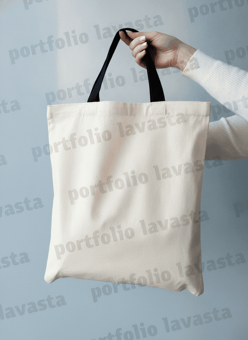Eco Tote Bag - Semi-Panama Fabric