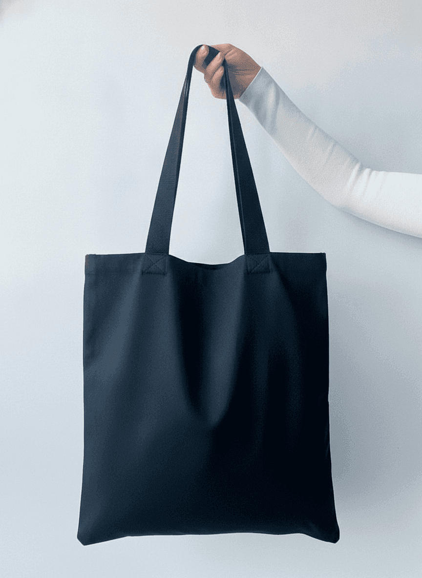 Lavasta Tote Bag with Panels & Sewn-On Handles