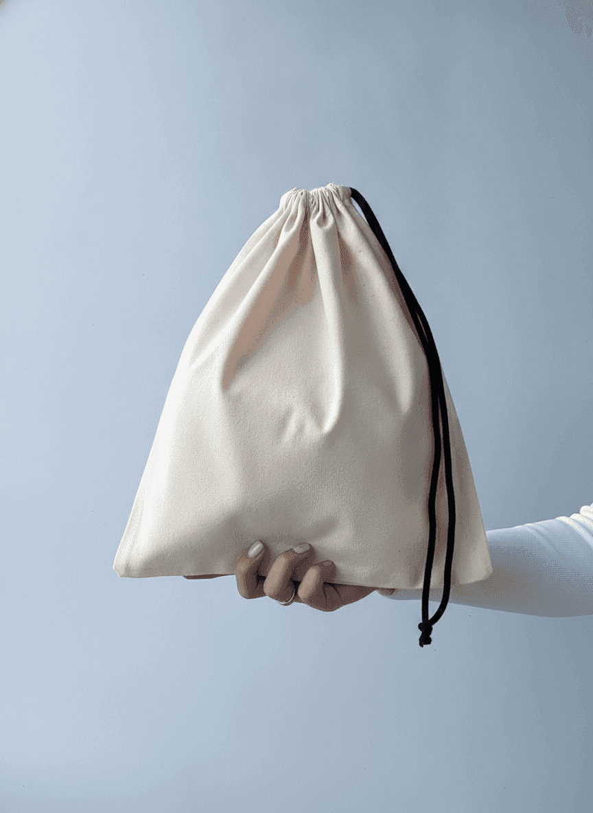 Calico Drawstring Pouch