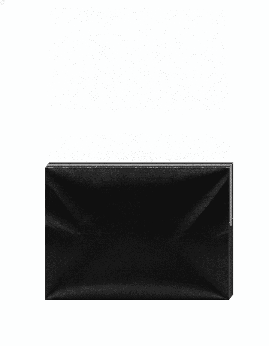 Black Soft Neoprene Cosmetic Pouch