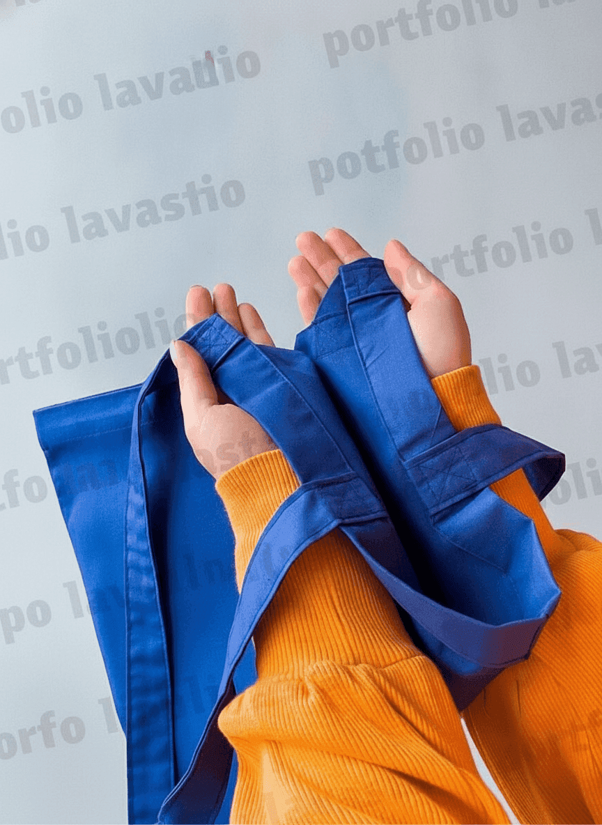 Lightweight Cotton Tote Bag Blue