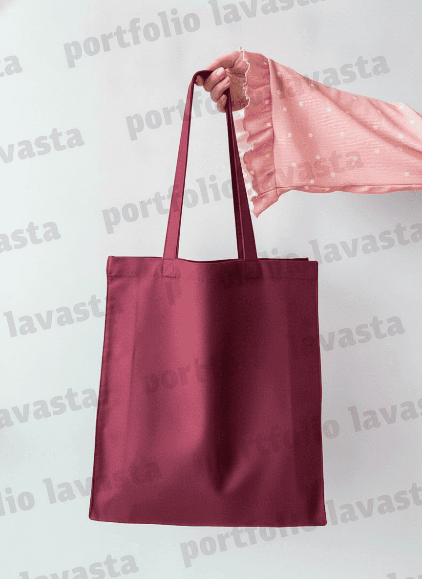 Spacious Twill Tote Bag