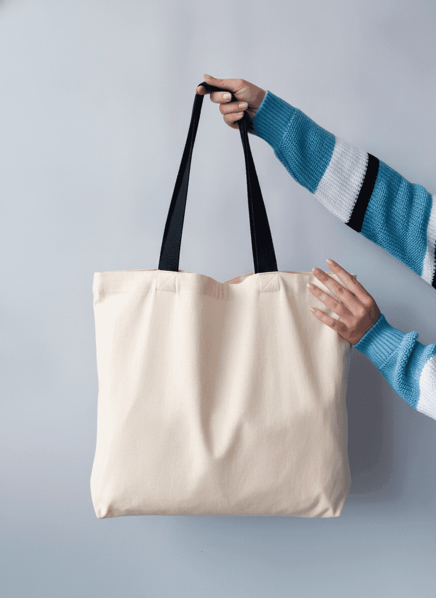 Heavy Cotton Tote Bag with Two Handles