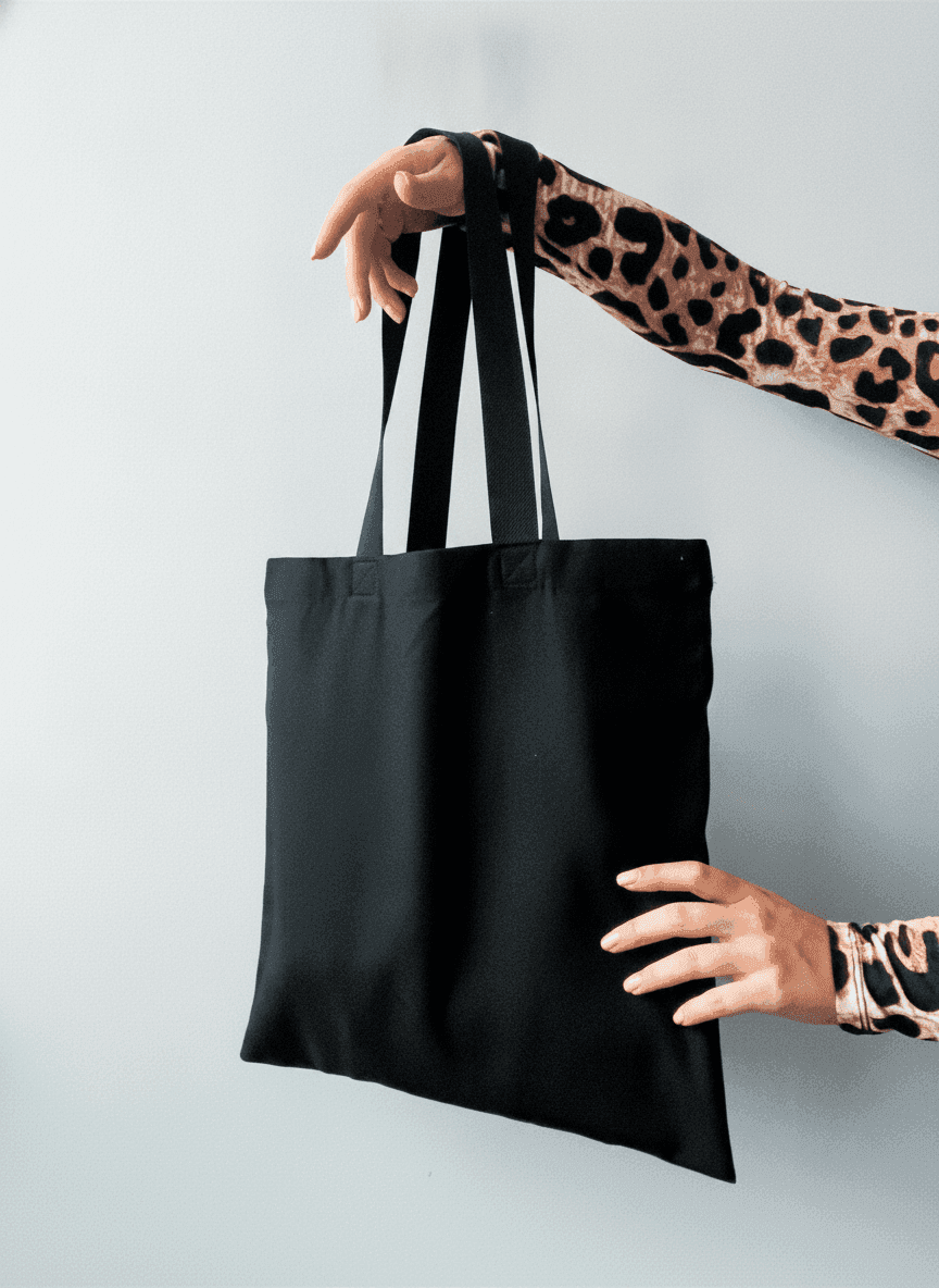 Sturdy Cotton Square Tote Bag