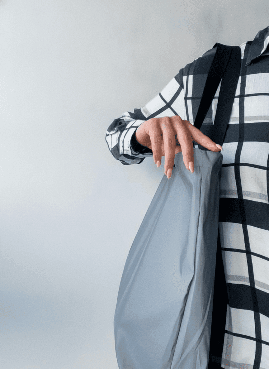 Reflective Raincoat Tote Bag