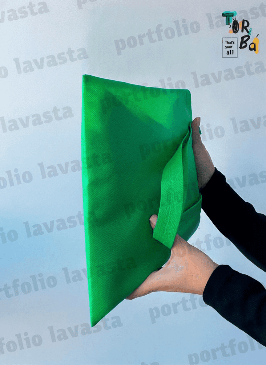 Green Nonwoven Tote Bag