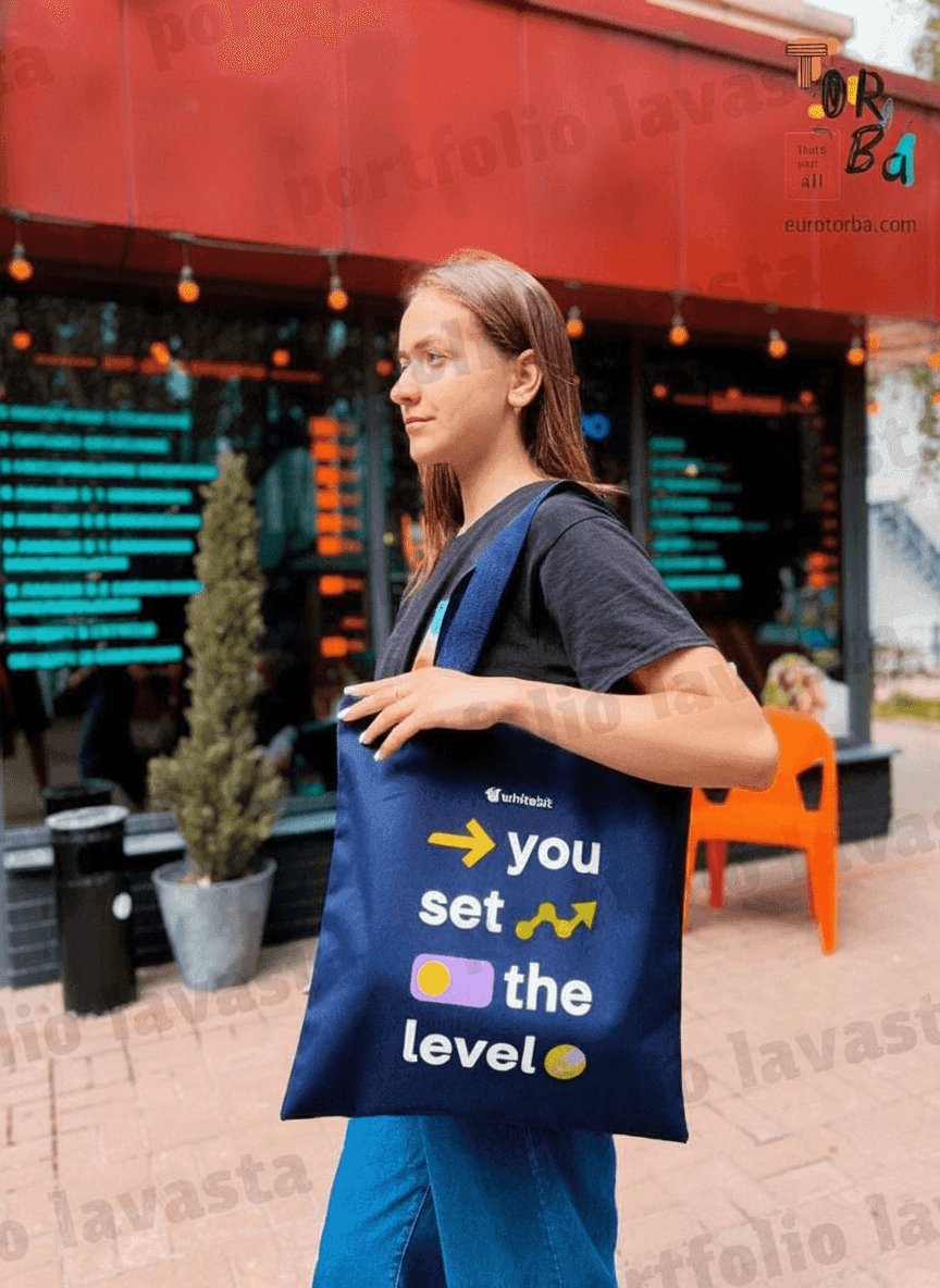 Navy Twill Tote Bag