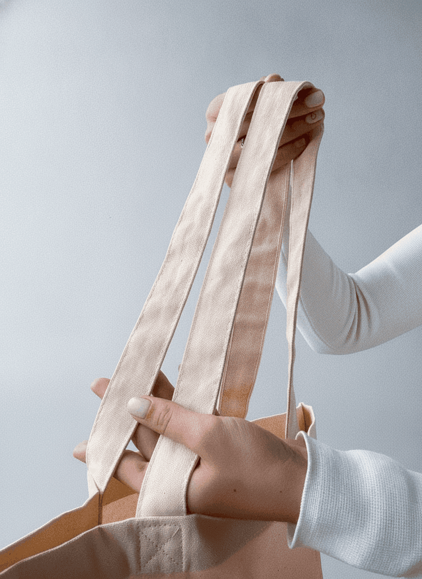 Spacious Double-Knit Tote Bag