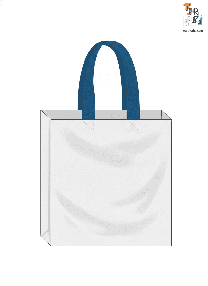 Rigid twill tote with metal frame