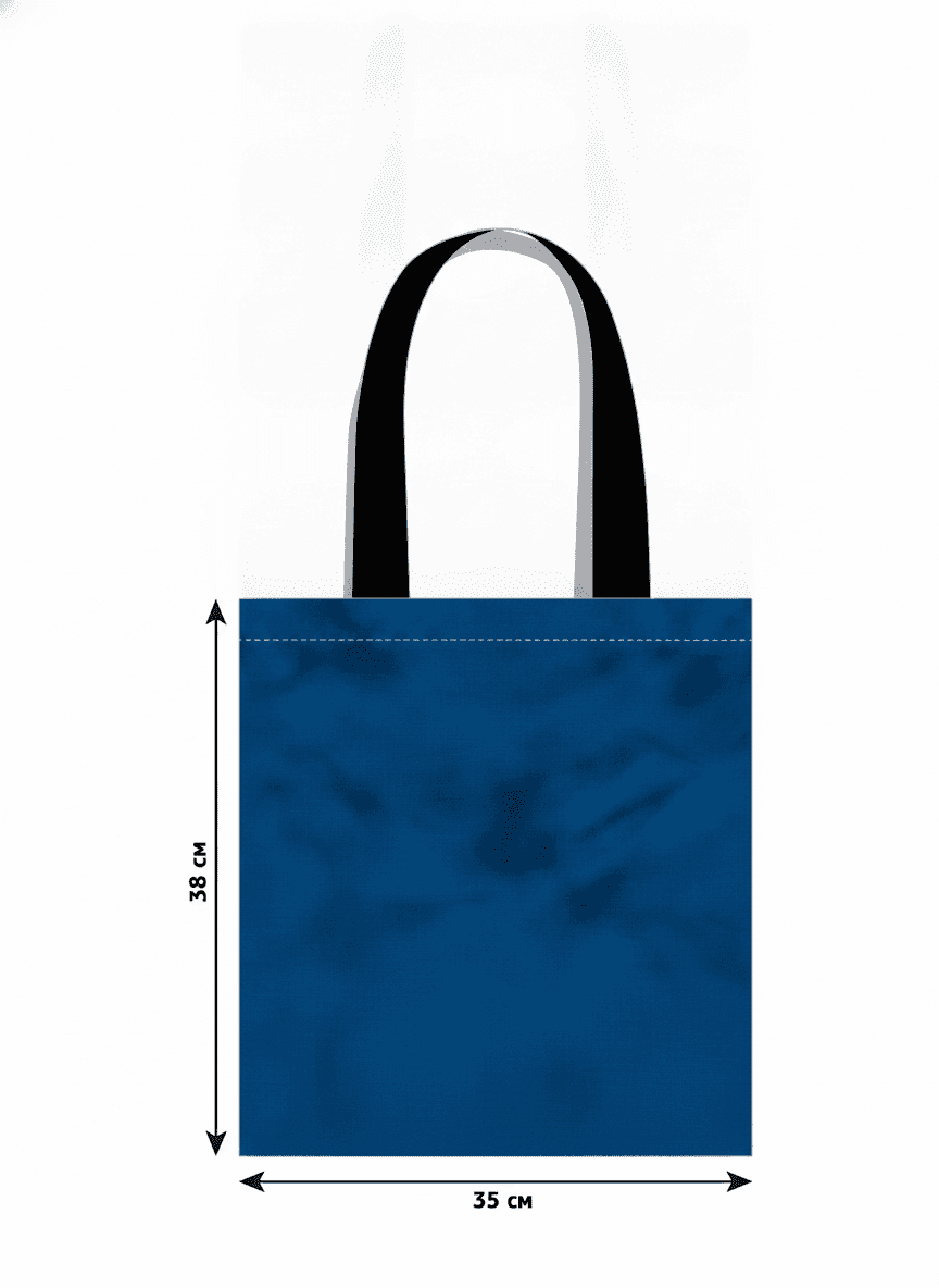 Cotton Tote Bag Slava Ukraini Print Black