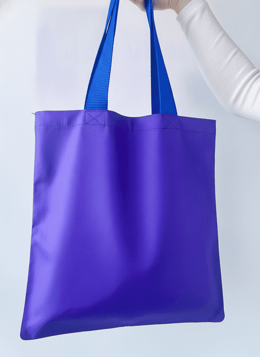 Purple Lavasta Tote Bag with Long Handles