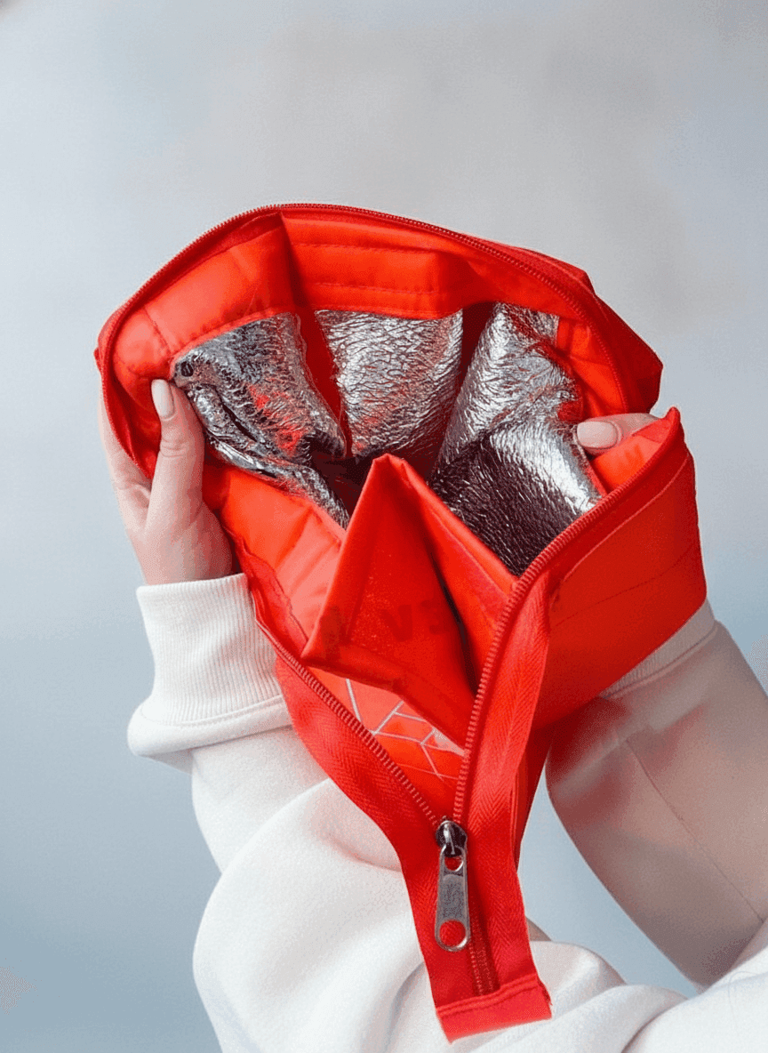 Large Oxford Insulated Lunch Bag - Red