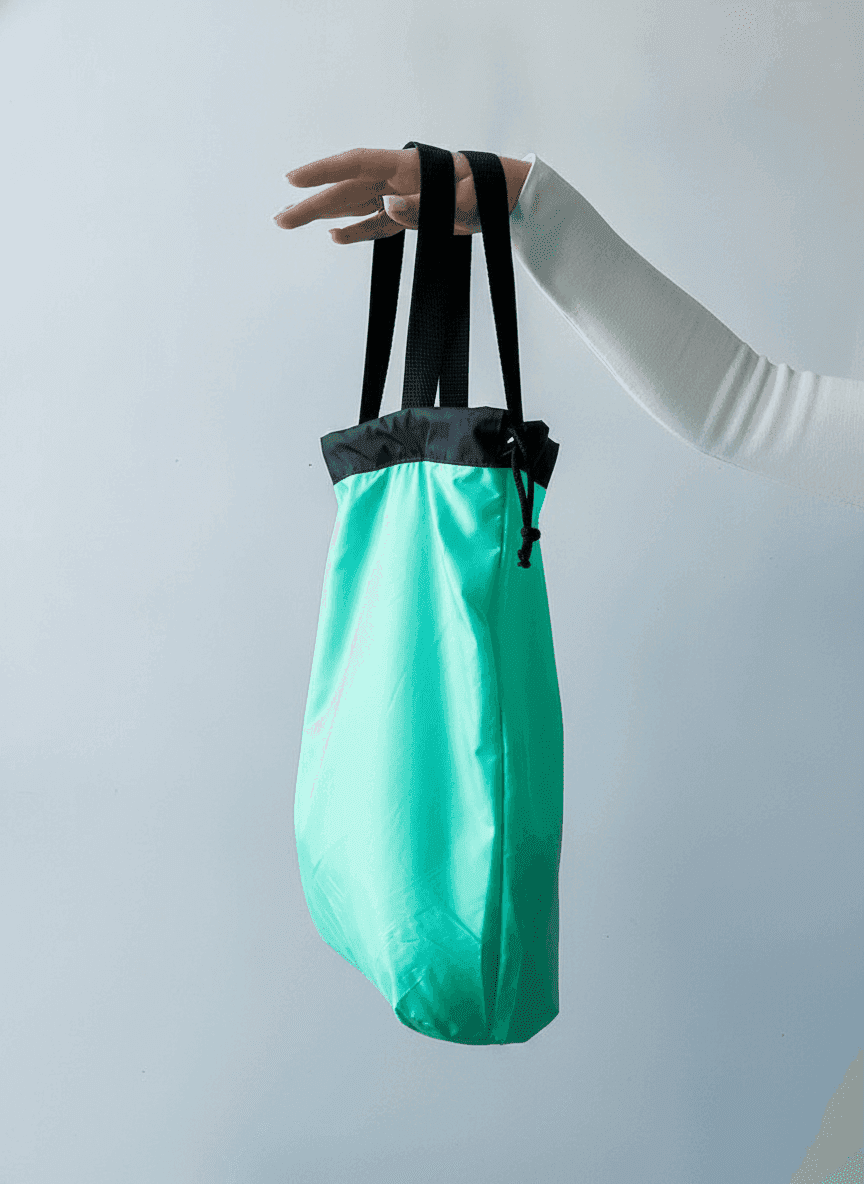 Raincoat Fabric Drawstring Backpack