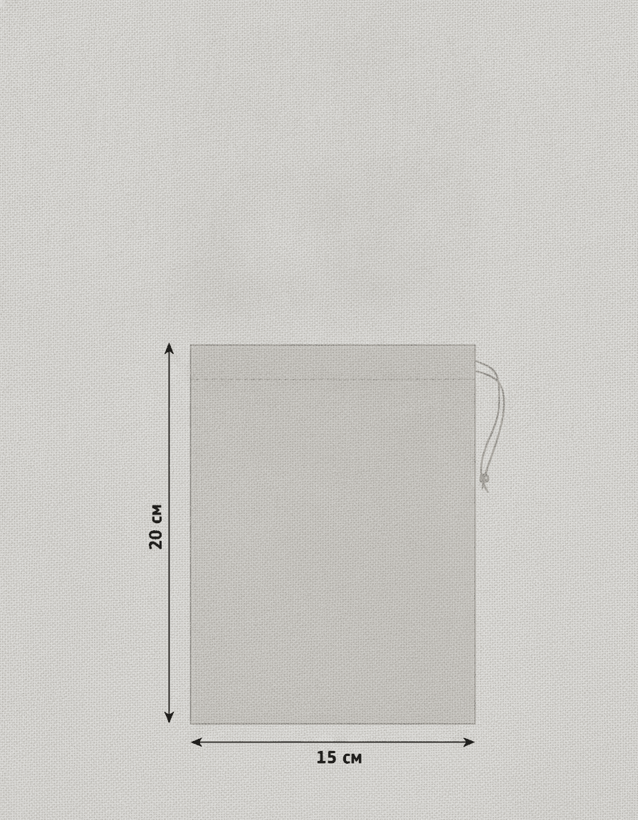 Natural Light Beige Double-Knit Pouch