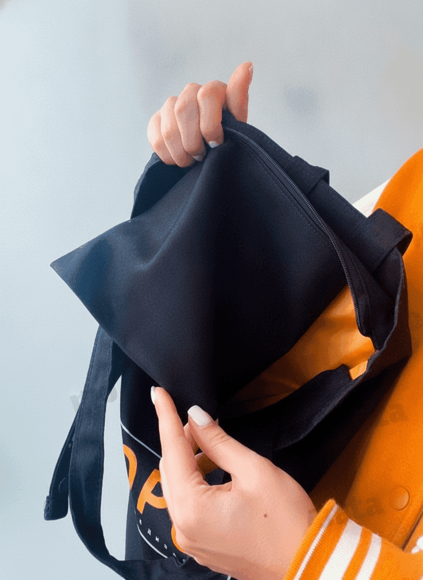 Lined Twill Tote Bag