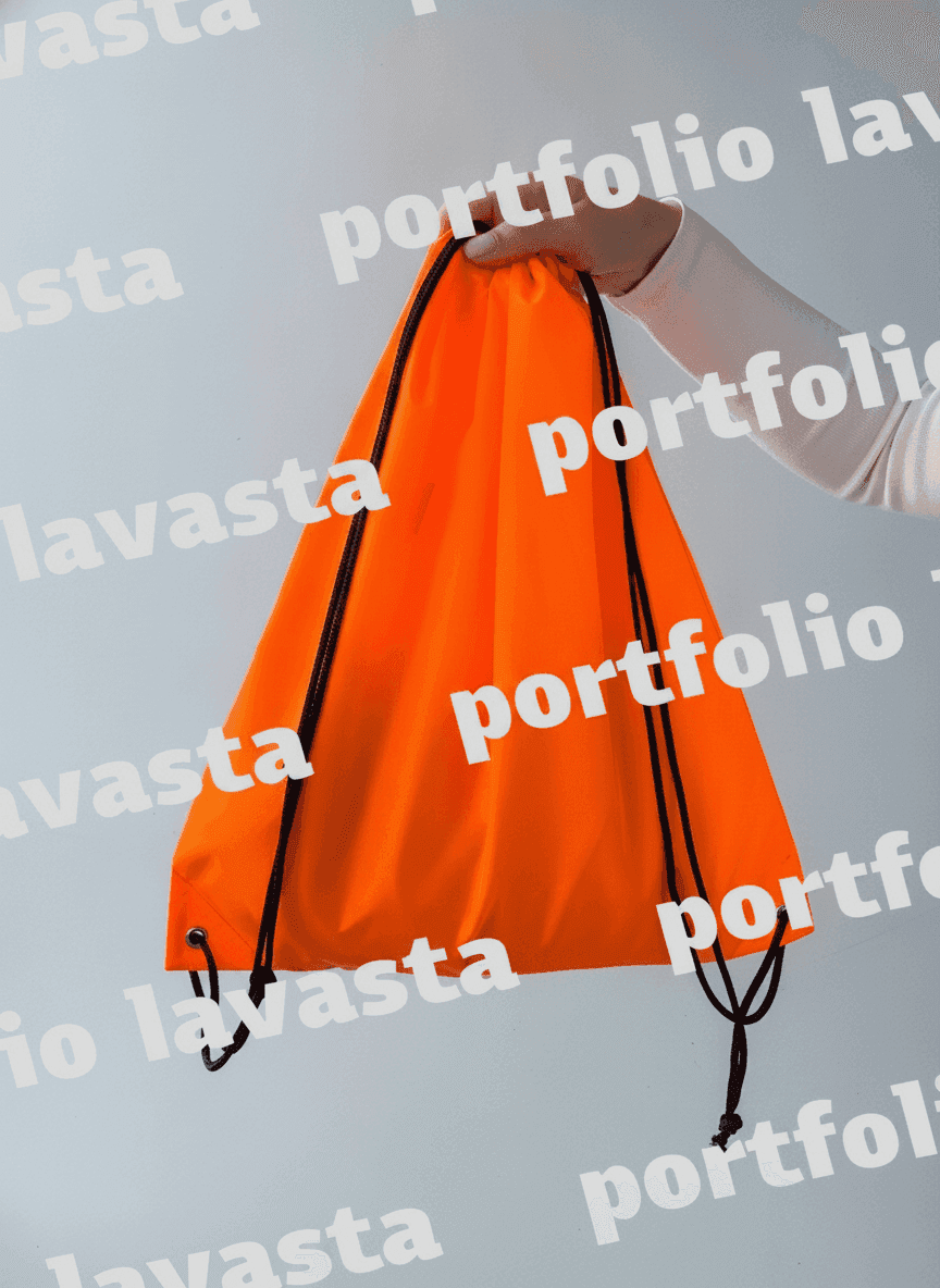 Water-Repellent Raincoat Fabric Drawstring Backpack