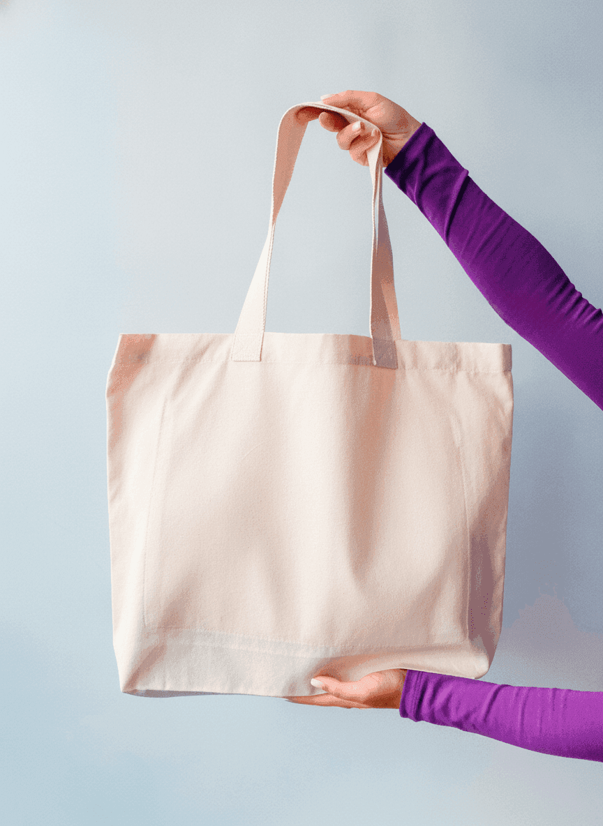 Double-Knit Tote Bag with Inner Dual Pocket