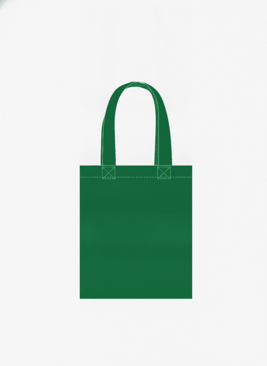Green Nonwoven Tote Bag