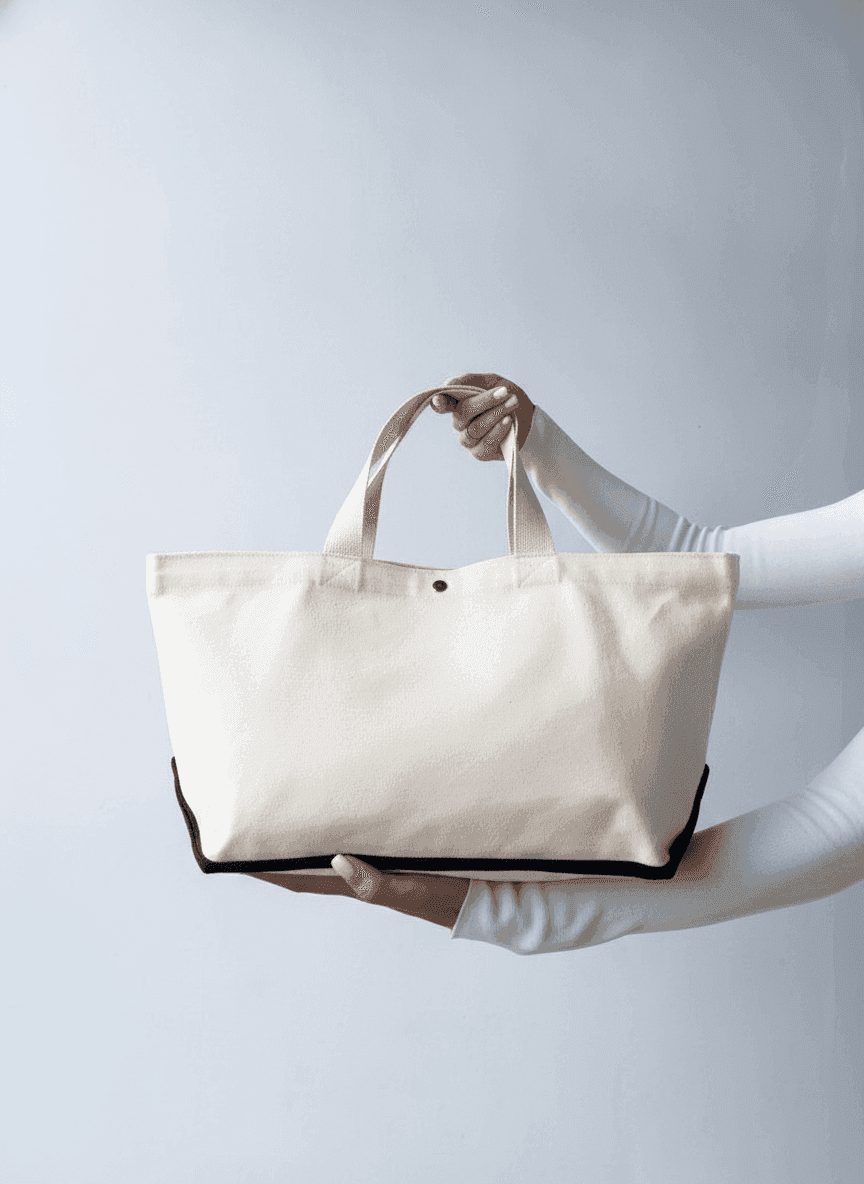 Twill Tote Bag with Interior & Exterior Pockets