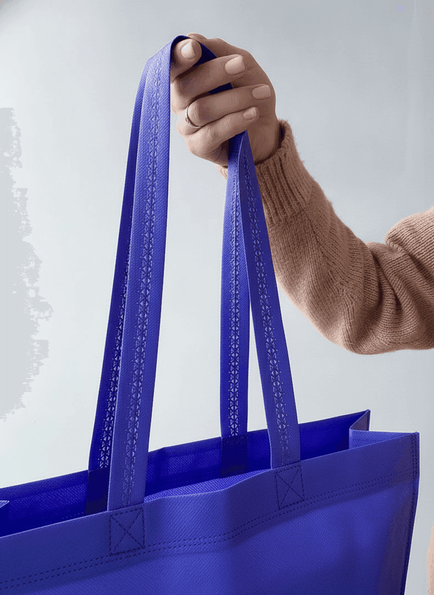 Purple Reusable Spunbond Tote Bag