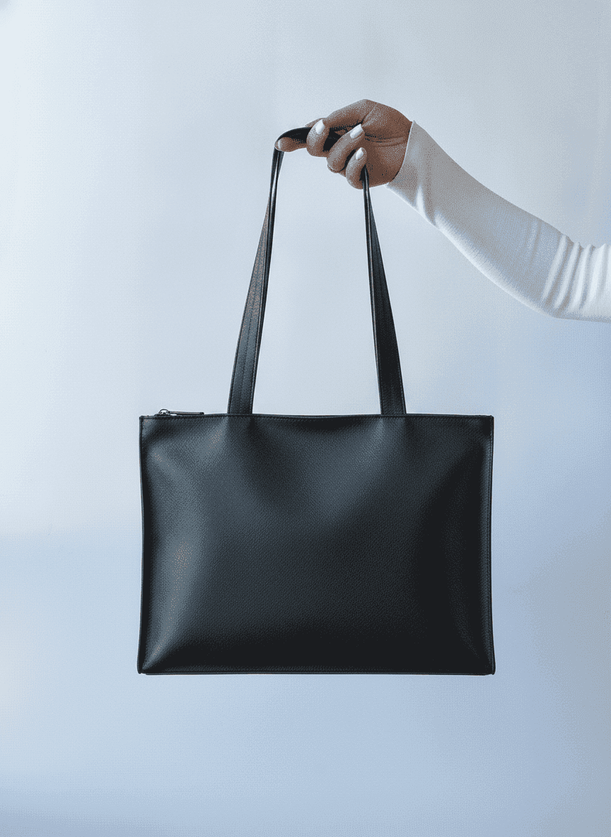 Spunbond Nonwoven Tote with Patterned Handles