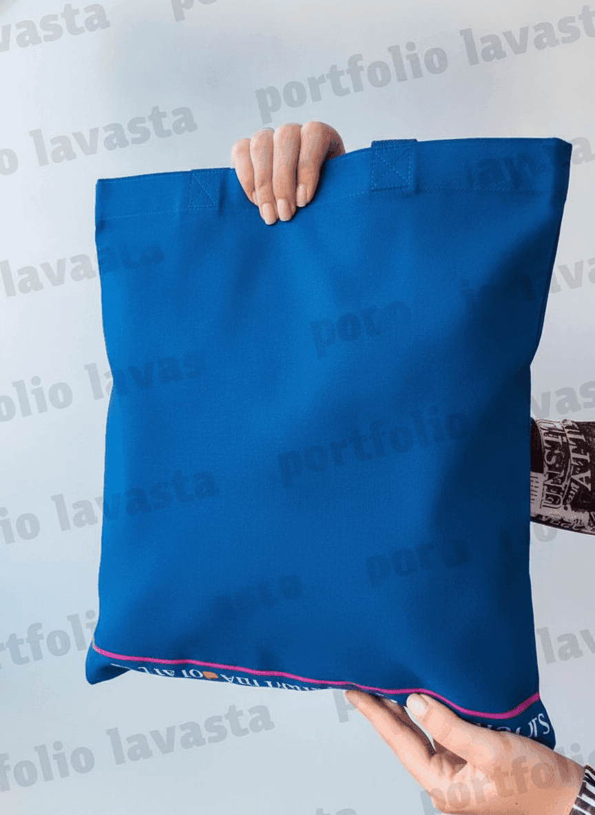 Heavyweight Navy Cotton Tote Bag