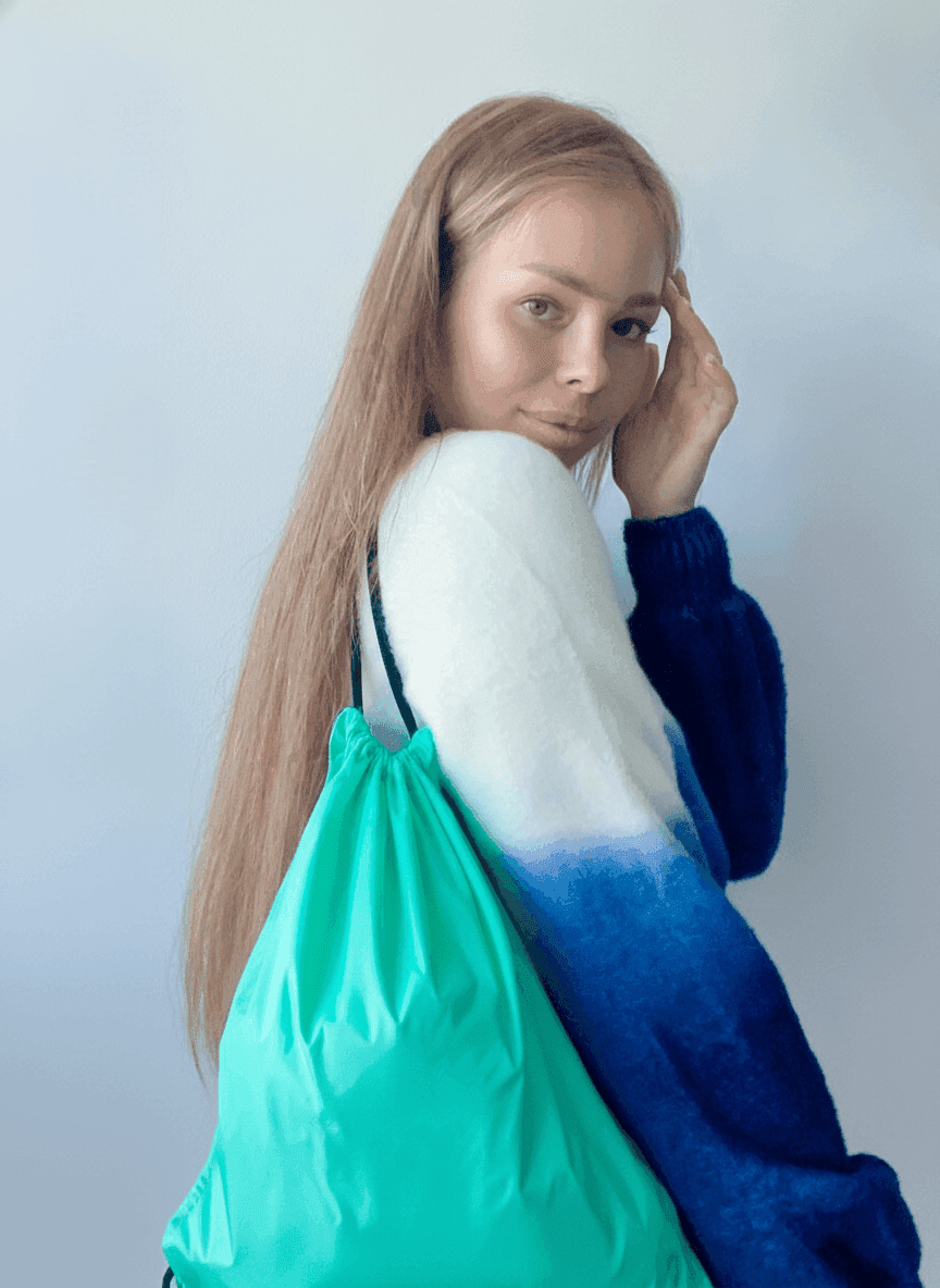 Raincoat Fabric Drawstring Shoe Bag