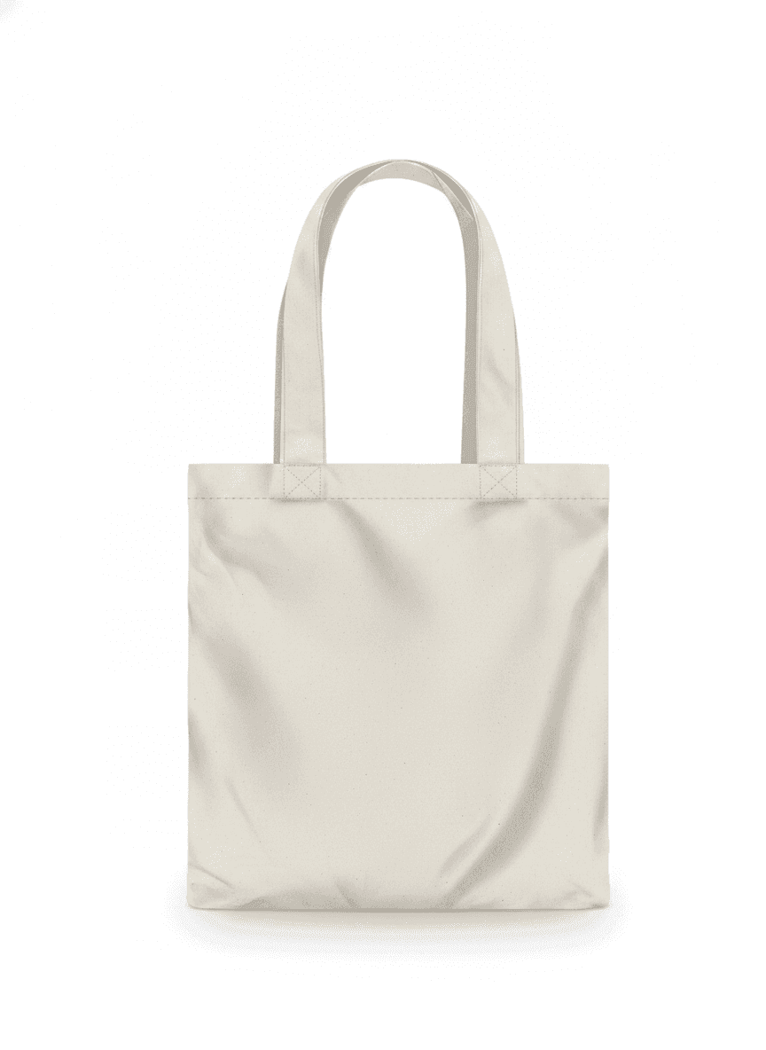 Light-Colored Medium-Weight Tote Bag