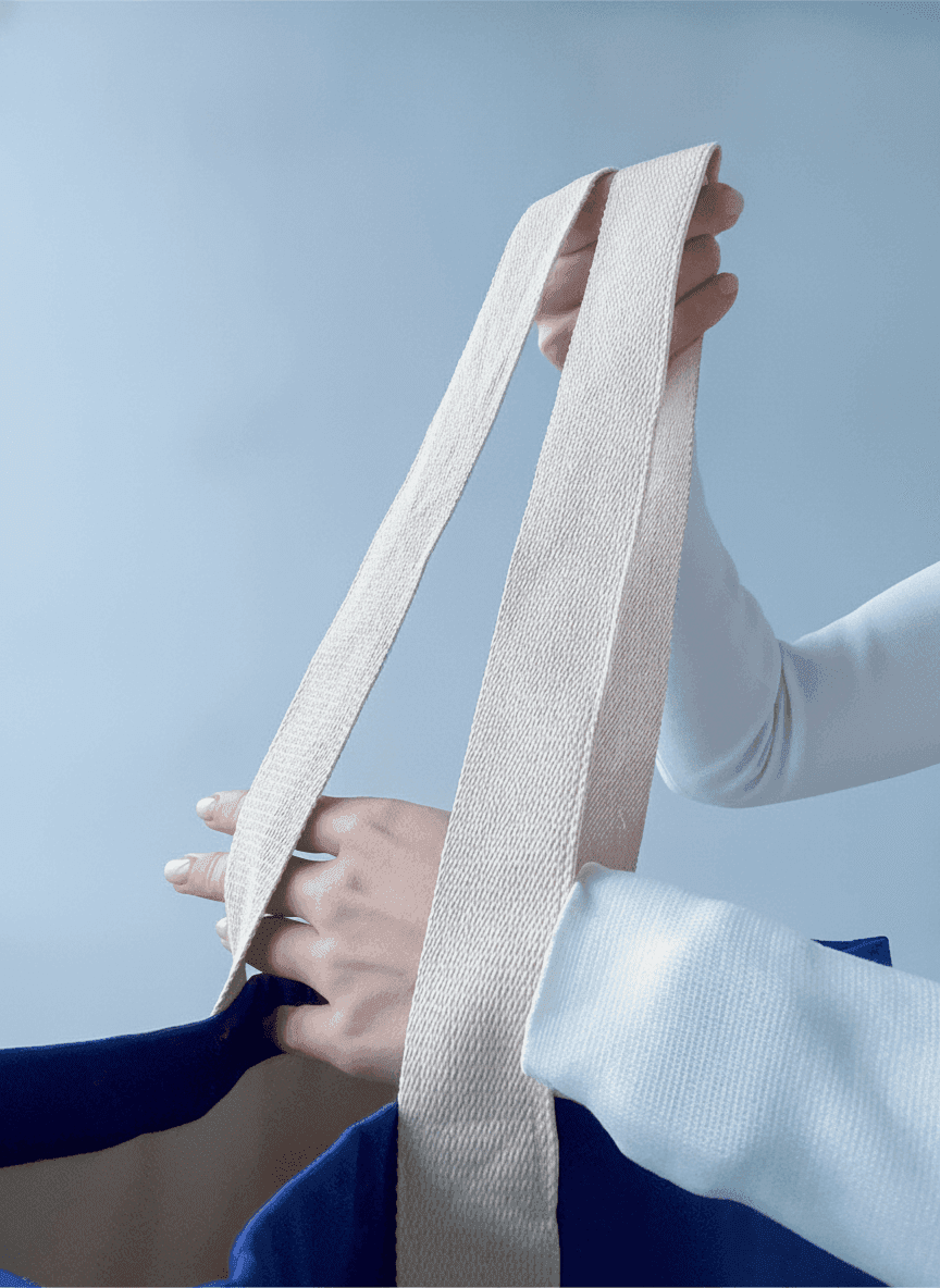 Roomy Two-Ply Cotton Tote with Inner Pocket