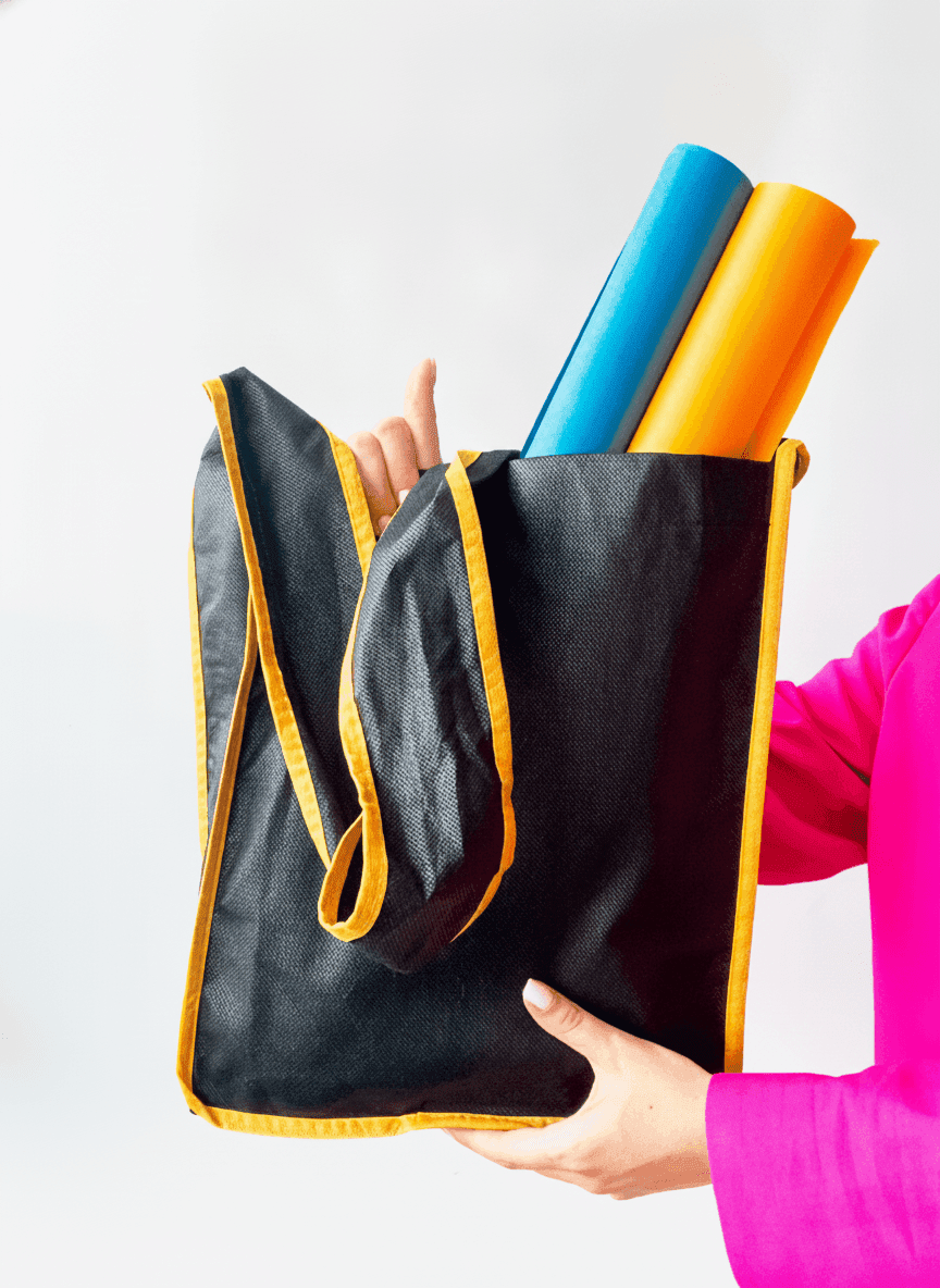 Spunbond Crossbody Tote Bag