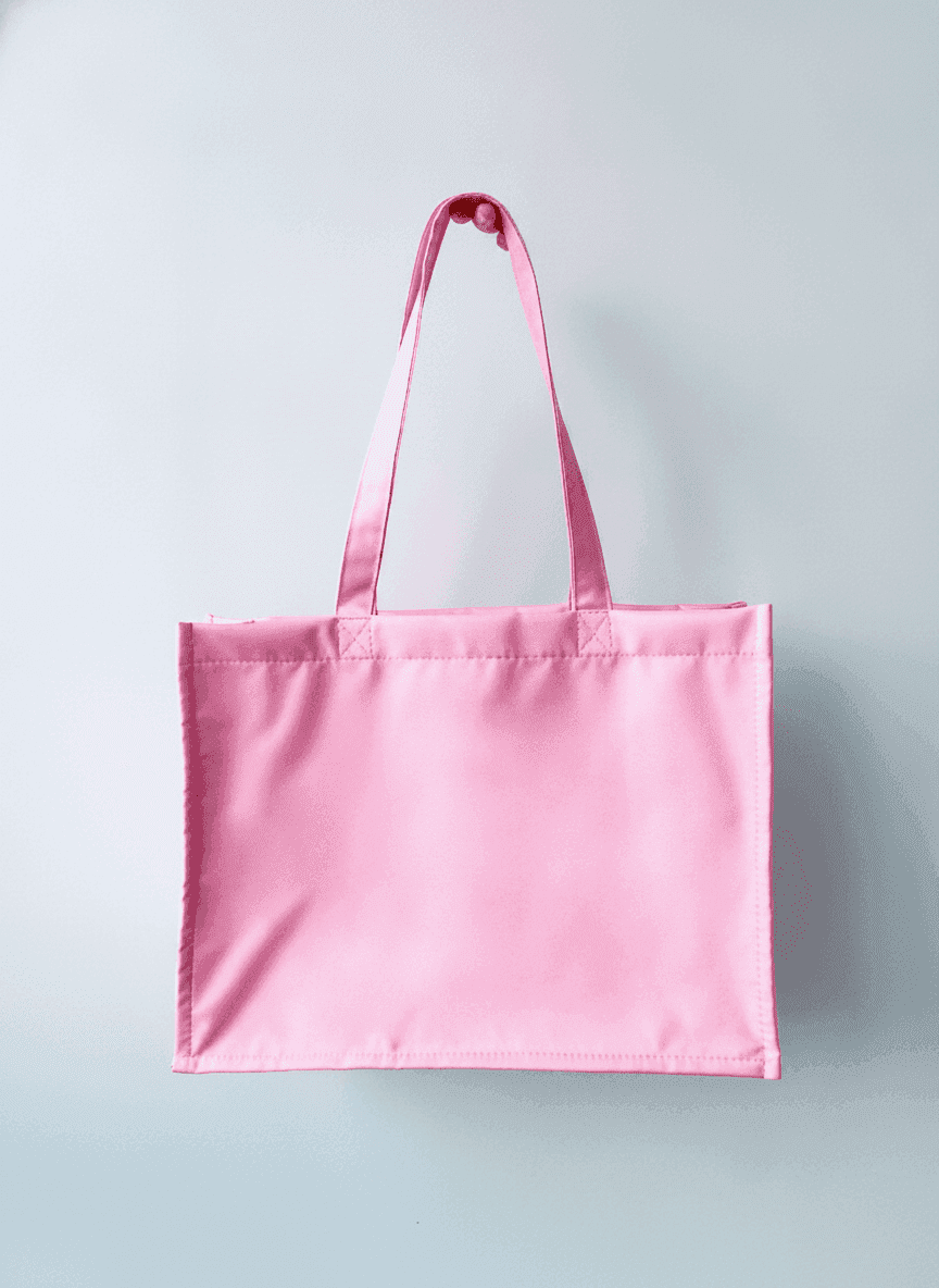 Lined Tote Bag with Rigid Sides