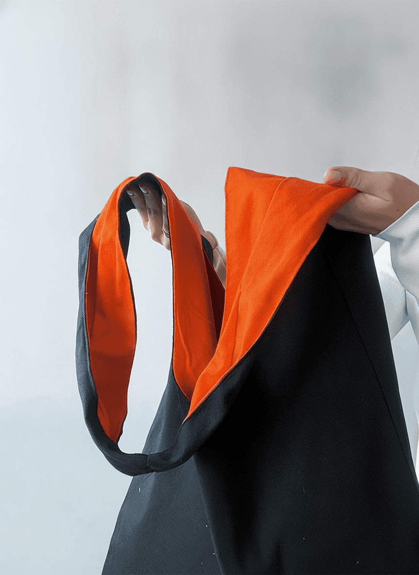 Hobo Bag with Contrast Lining