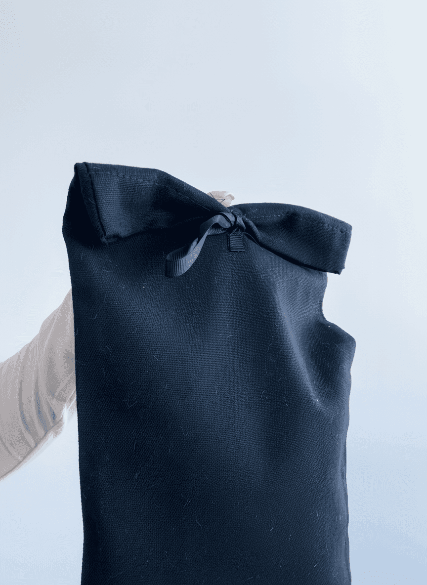 Вертикальный мешочек на завязках из хлопка