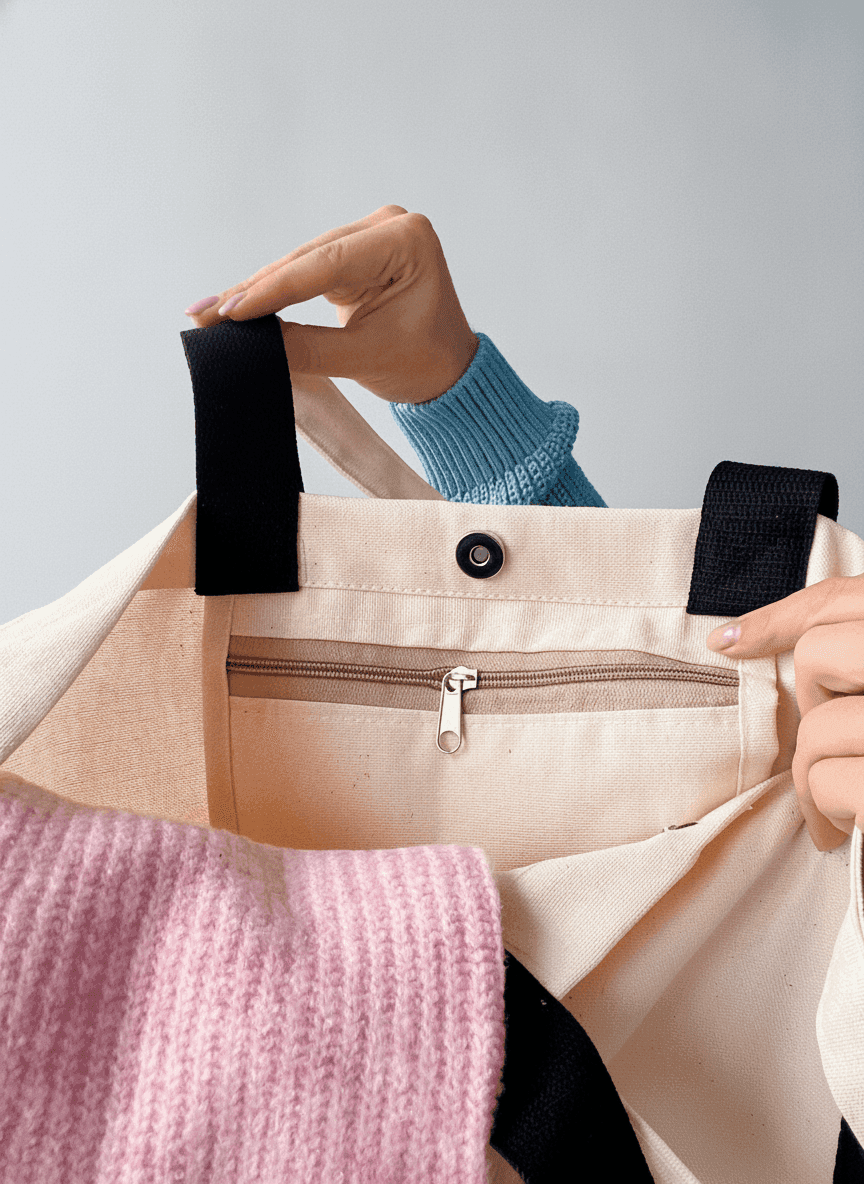 Heavy Cotton Tote Bag with Two Handles