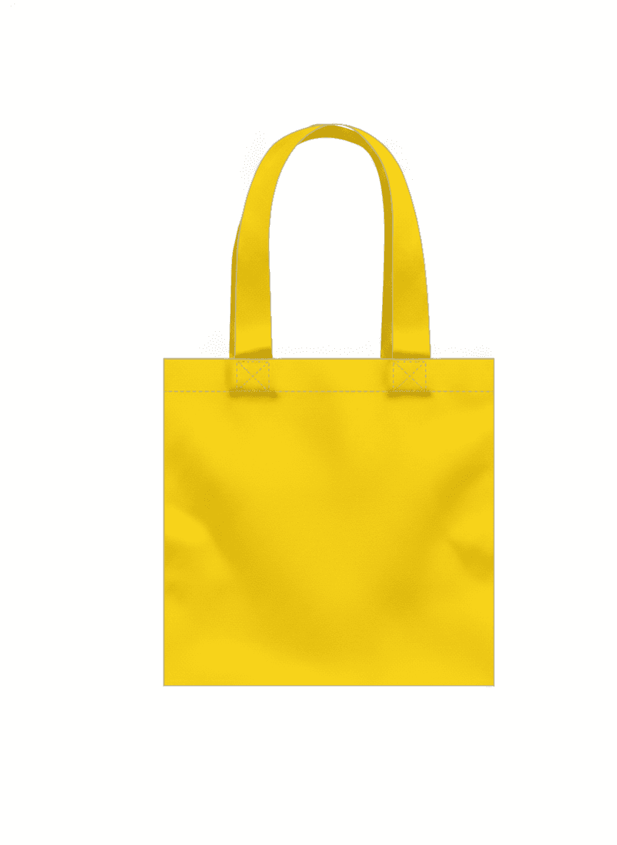 Small Yellow Lightweight Cotton Tote Bag