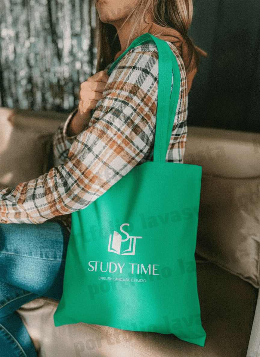 Green Nonwoven Tote Bag