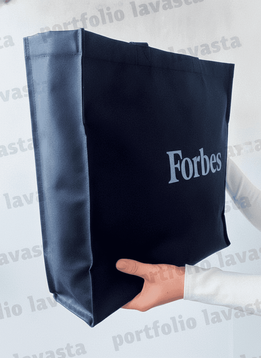Dark Gray Cotton Tote Bag