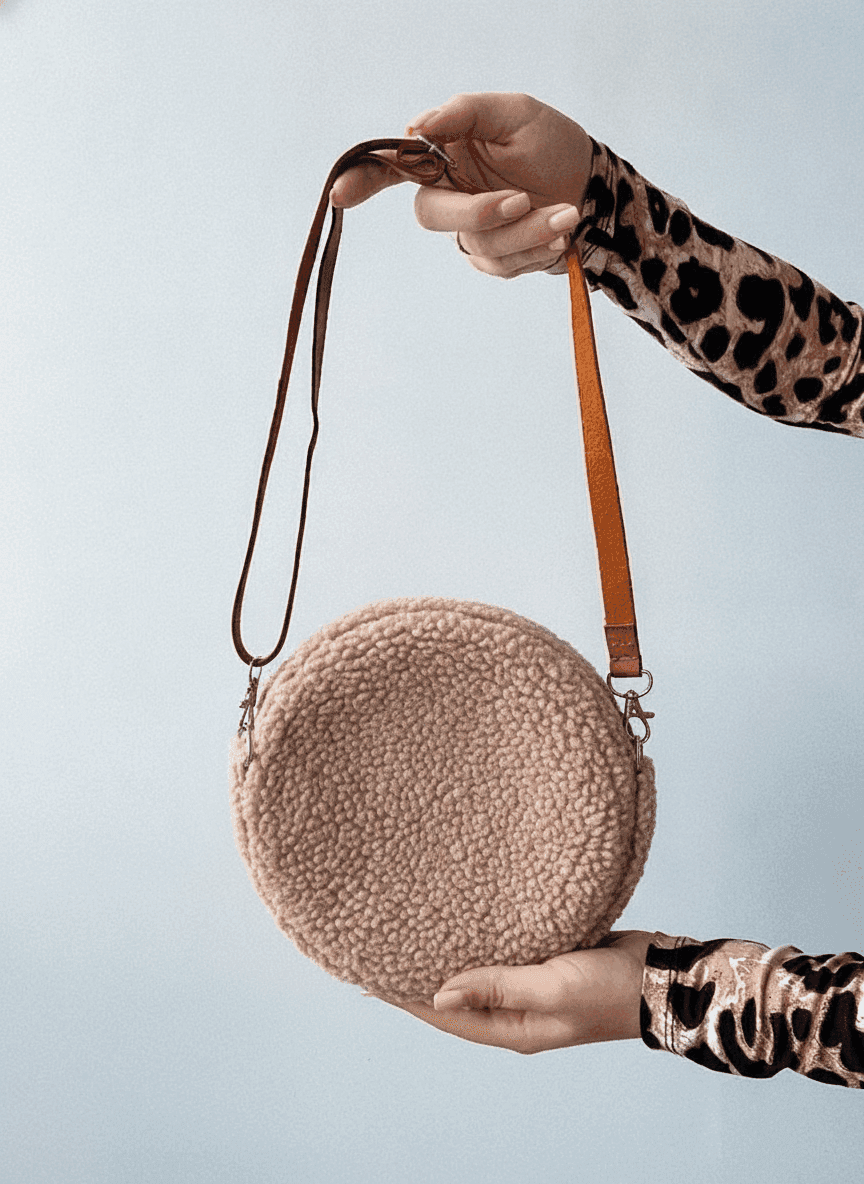 Shearling Clutch