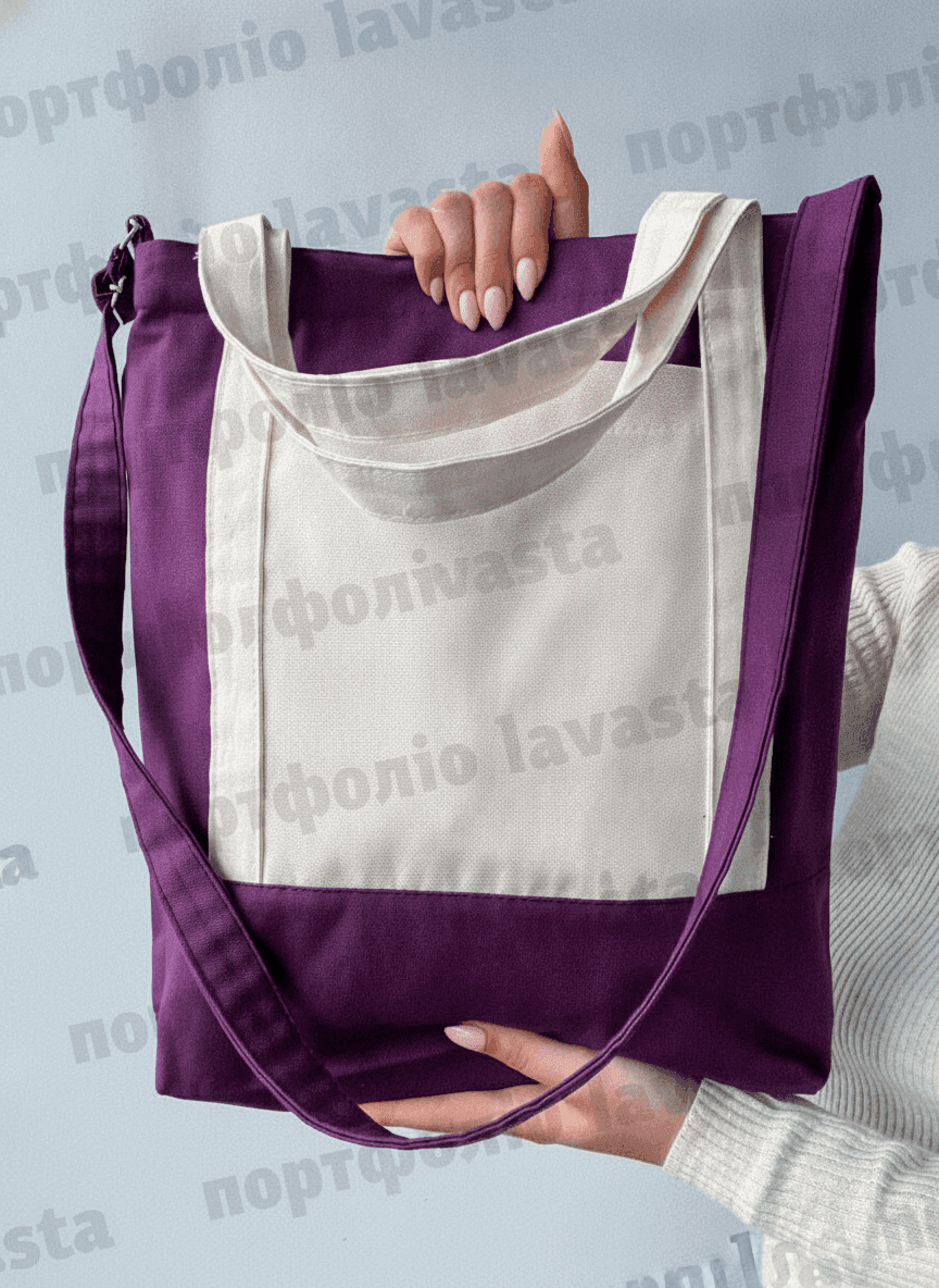 Tote Bag with Crossbody Strap and Pockets