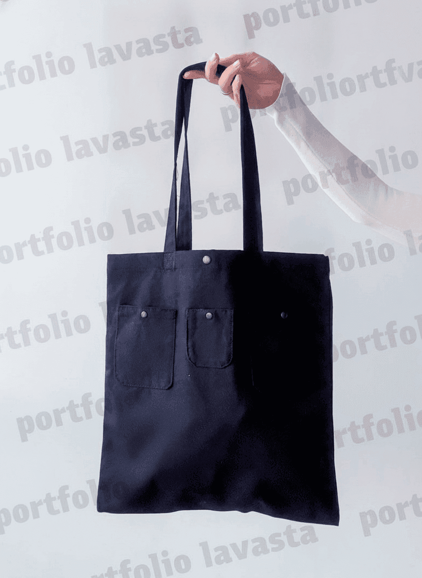 Twill Tote with Pockets