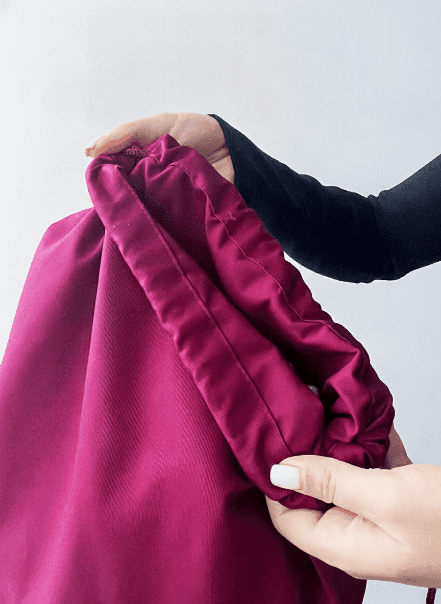 Burgundy Heavyweight Cotton Pouch