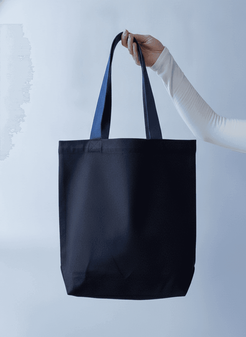 Heavy Cotton Twill Tote Bag, Double Bottom