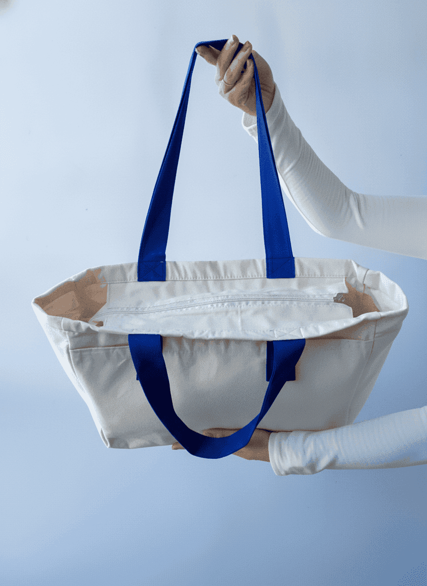 Cotton Twill Tote with Reinforced Bottom