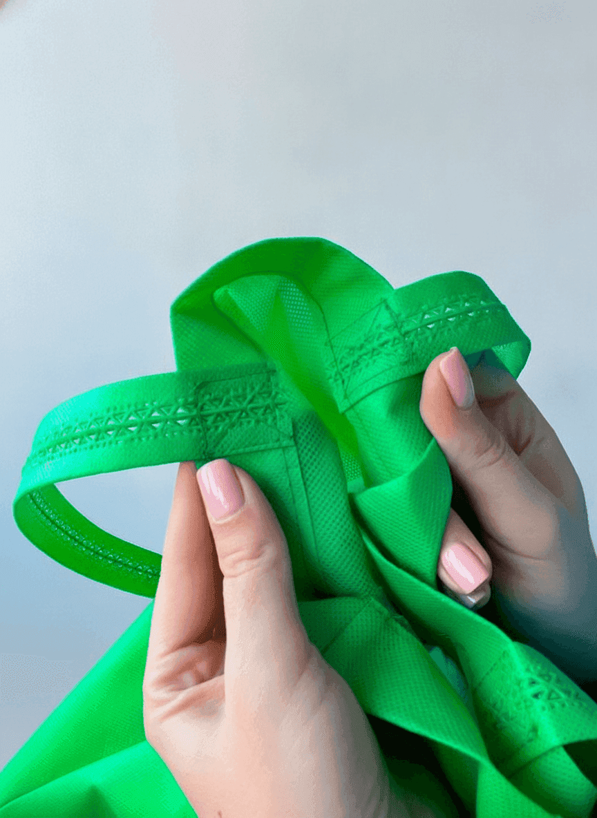 Green Nonwoven Tote Bag
