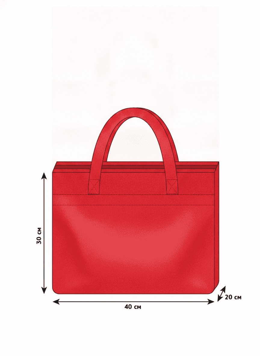 Red Insulated Lunch Bag