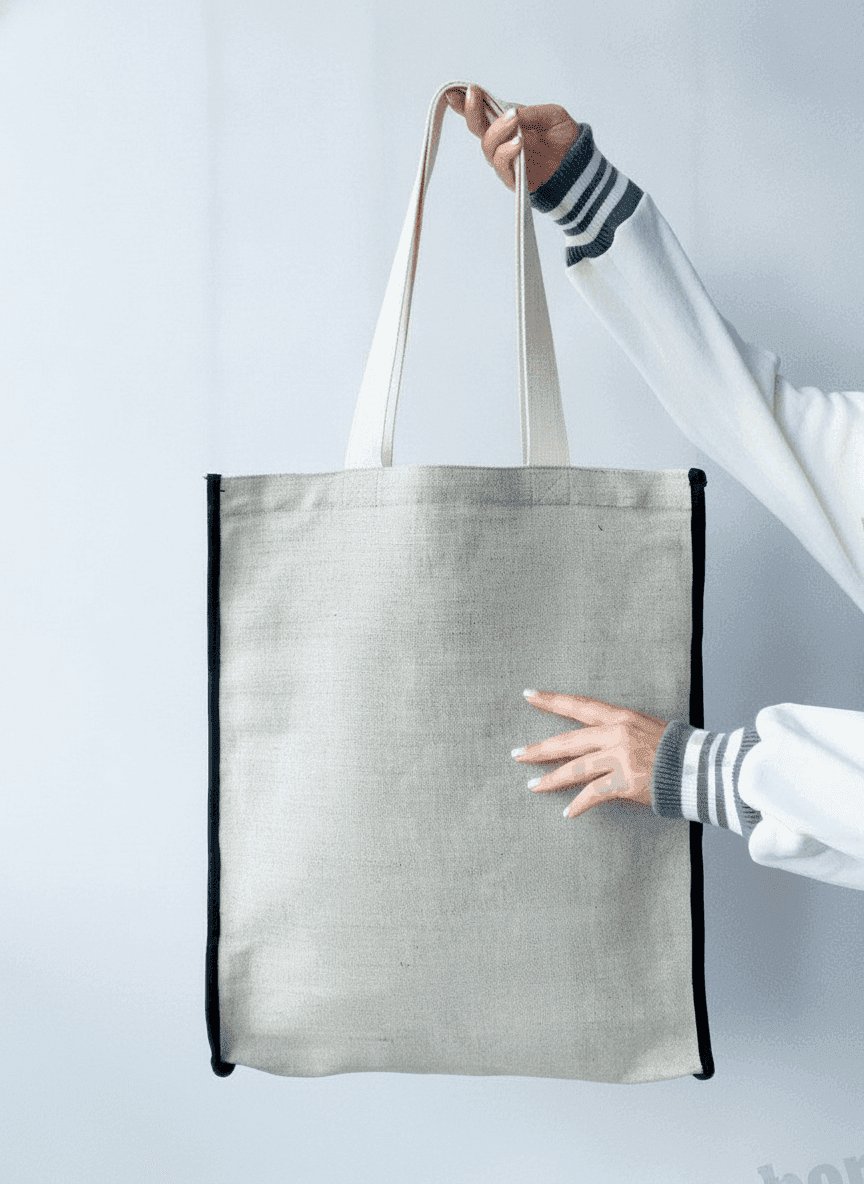 Canvas Tote Bag with Long Handles