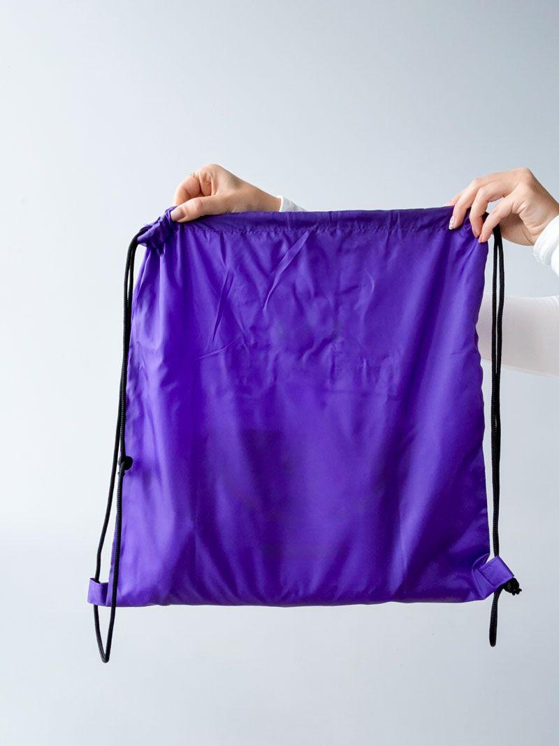 Плоский рюкзак-мешок из плащевки, водоотталкивающий