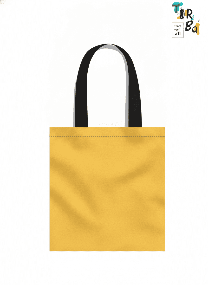 Yellow Heavyweight Cotton Tote Bag